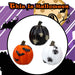 Halloween Polyresin Pumpkin Black-Orange-White | 3 Pack