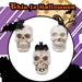 Halloween Polyresin Skull | Party Decoration | Cat-Crow-Bat | 3 Pack