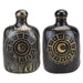 Halloween Potion Bottle | Decoration | Brushed Gold-Black | 2 Pack