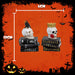 Halloween Skull On Books | Party Decoration | Crow-Crown | 2 Pack