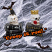 Halloween Skull On Books | Party Decoration | Crow-Crown | 2 Pack