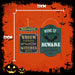 Halloween Metal Signs Broom Parking-Wing Of Bat | 2 Pack