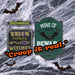 Halloween Metal Signs Broom Parking-Wing Of Bat | 2 Pack