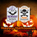 Halloween Metal Poison & Beware Signs Beware-Poison | 2 Pack