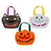 Halloween Trick Or Treat Candy Bag Pumpkin-Ghost-Cat | 3 Pack