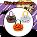 Halloween Trick Or Treat Candy Bag Pumpkin-Ghost-Cat | 3 Pack
