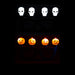 Halloween LED Halloween Glasses Pumpkin- Skulls | 2 Pack