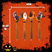 Halloween Spooky Moon Pens Ghost-Skeleton-Cat-Raven | 4 Pack