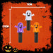 Halloween Spinning LED Ghost Wand Purple-White-Orange | 3 Pack