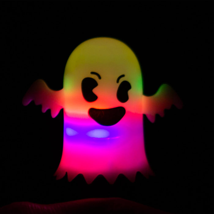 Halloween Spinning LED Ghost Wand Purple-White-Orange | 3 Pack