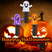 Halloween Spinning LED Ghost Wand Purple-White-Orange | 3 Pack