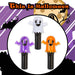 Halloween Spinning LED Ghost Wand Purple-White-Orange | 3 Pack