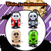 Halloween Wind Up Toy Vampire-Skeleton-Mummy-Frank | 4 Pack