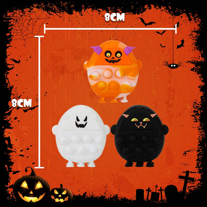 Halloween Pop It Bubble Play Ghost-Bat-Pumpkin | 4 Pack