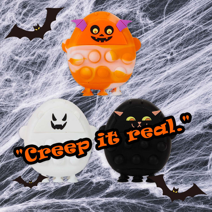 Halloween Pop It Bubble Play Ghost-Bat-Pumpkin | 4 Pack