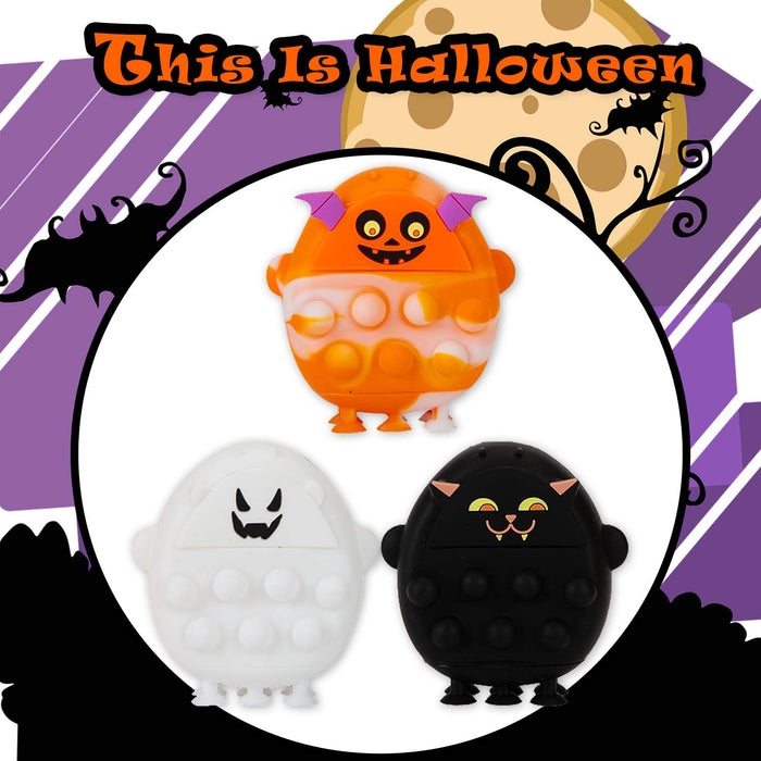 Halloween Pop It Bubble Play Ghost-Bat-Pumpkin | 4 Pack
