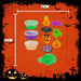 Halloween Slime with Toy | Accessories | Orange-Green-Purple | 12 Pack