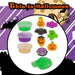 Halloween Slime with Toy | Accessories | Orange-Green-Purple | 12 Pack
