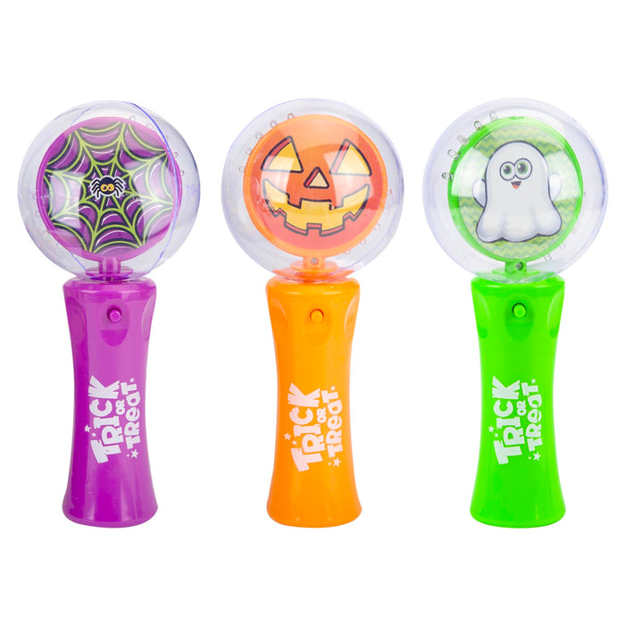 Halloween LED Ball Wands Spiders-Web-Pumpkin-Ghost | 3 Pack