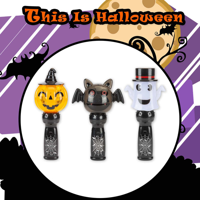 Halloween LED Spinners With Sound Pumpkin-Bat-Ghost | 3 Pack