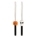 Halloween Fibre Optic Wand | Accessories | Skull-Pumpkin | 2 Pack