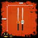 Halloween Fibre Optic Wand | Accessories | Skull-Pumpkin | 2 Pack