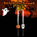 Halloween Fibre Optic Wand | Accessories | Skull-Pumpkin | 2 Pack