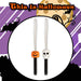 Halloween Fibre Optic Wand | Accessories | Skull-Pumpkin | 2 Pack