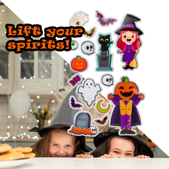 Halloween Large Stickers Assorted Witch-Pumpkin | 2 Pack
