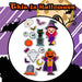 Halloween Large Stickers Assorted Witch-Pumpkin | 2 Pack