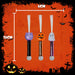 Halloween LED Fibre Optic Wand Pumpkin-Ghost-Cat | 3 Pack