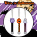 Halloween LED Fibre Optic Wand Pumpkin-Ghost-Cat | 3 Pack