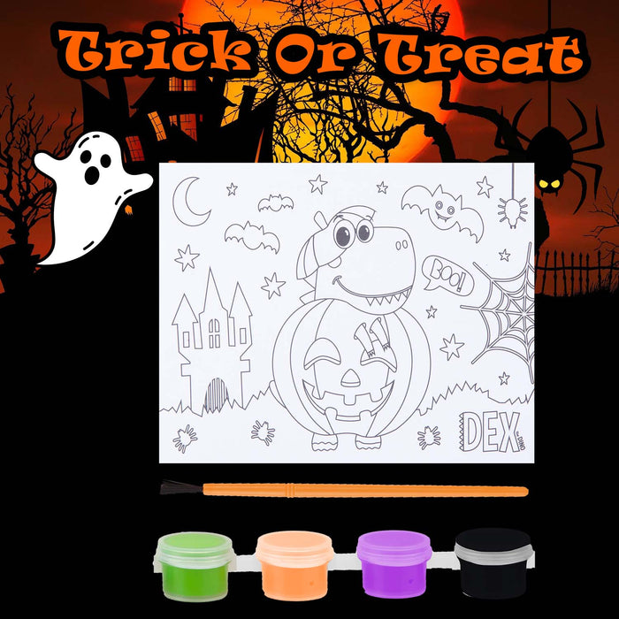 Halloween 25cm X 20cm Paint Your Own Camvas Board 3 Pack