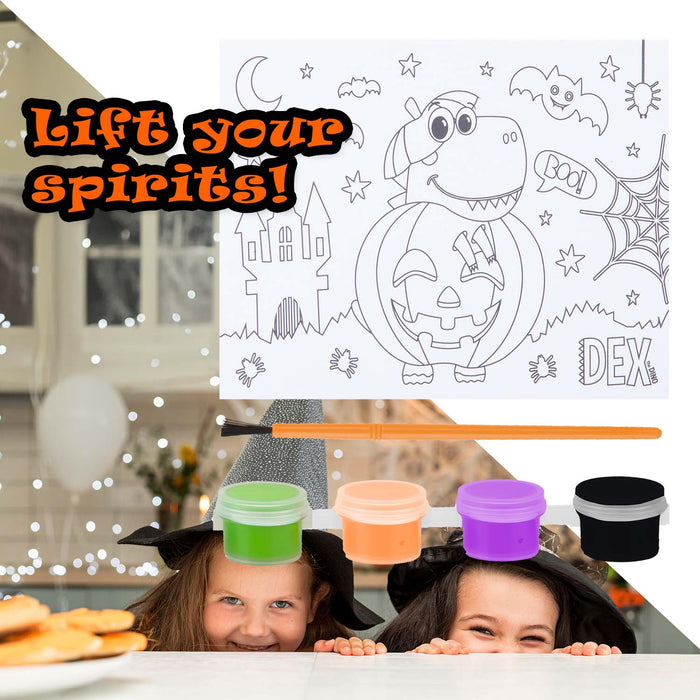 Halloween 25cm X 20cm Paint Your Own Camvas Board 3 Pack