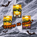 Halloween Glow Rings Pumpkin-Skull & Bones-Spider | 3 Pack