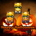 Halloween Glow Rings Pumpkin-Skull & Bones-Spider | 3 Pack
