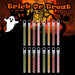 Halloween Glow Pendants 4 Pack Cat-Pumpkin-Bat-Witch | 3 Pack