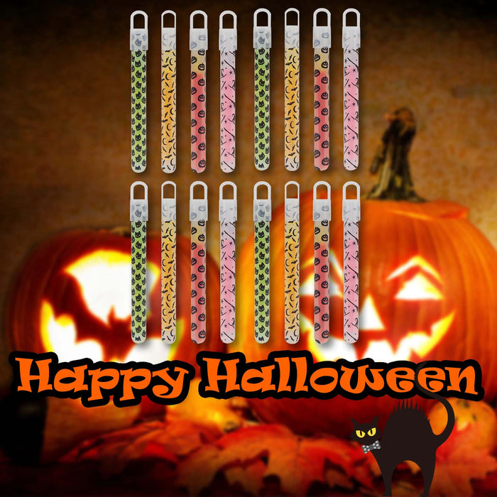 Halloween Glow Pendants 4 Pack Cat-Pumpkin-Bat-Witch | 3 Pack