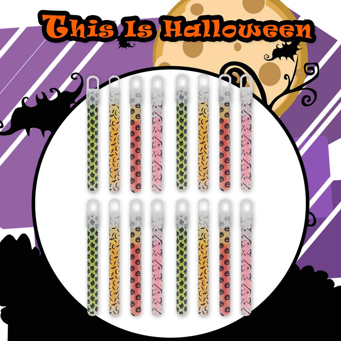 Halloween Glow Pendants 4 Pack Cat-Pumpkin-Bat-Witch | 3 Pack