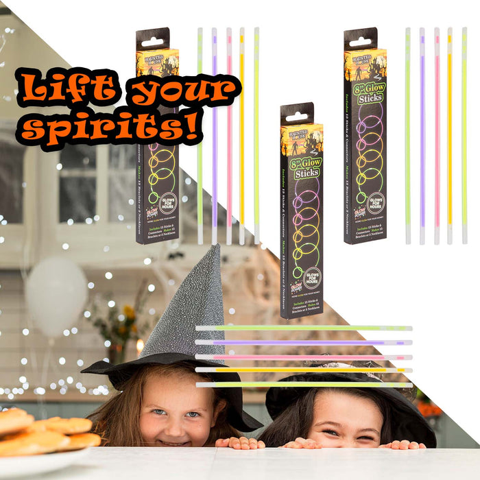 Halloween Glowsticks | 20cm | Party Accessories | 3 Packs of 15