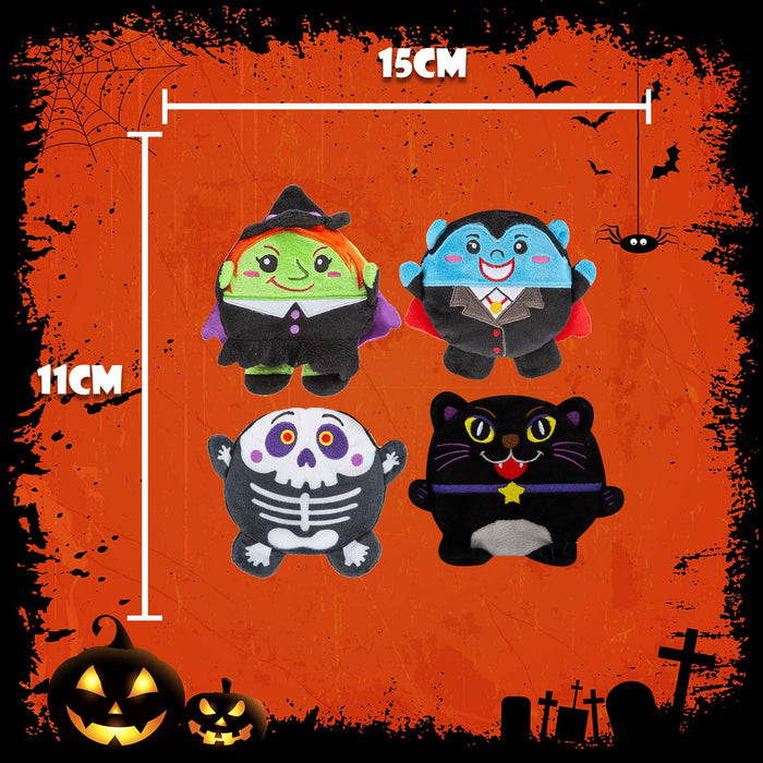 Halloween Plush Sand filled Toy Dracula-Witch-Skeleton-Cat