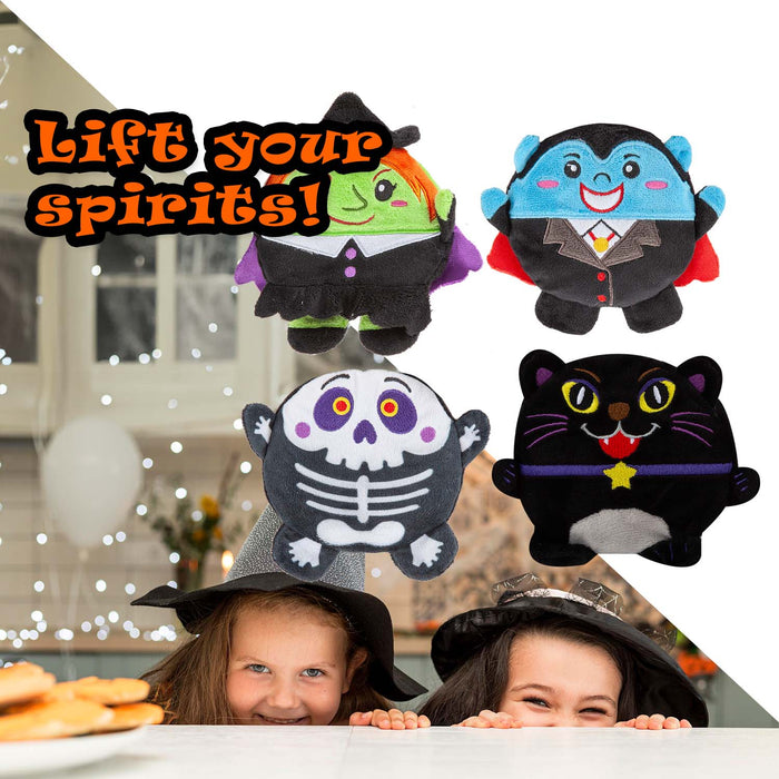 Halloween Plush Sand filled Toy Dracula-Witch-Skeleton-Cat