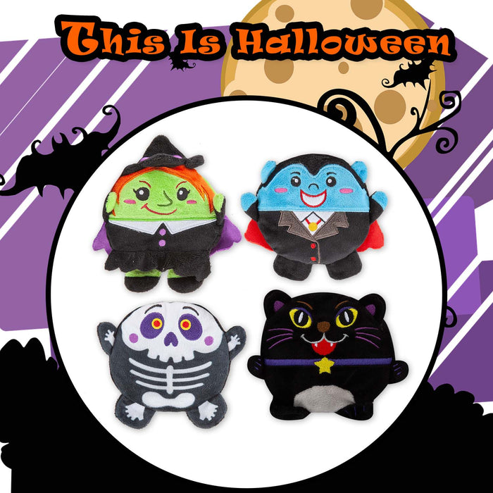 Halloween Plush Sand filled Toy Dracula-Witch-Skeleton-Cat