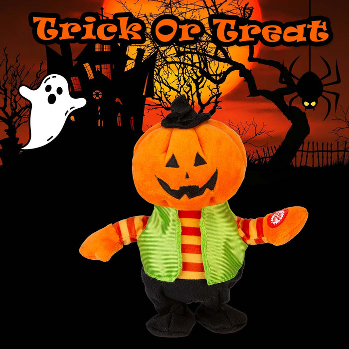 Halloween Walking Singing Plush | Animated Party Decoration | Pumpkin
