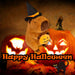 Halloween Capybara Soft Toy | 23cm | Plush Party Decoration | Pumpkin