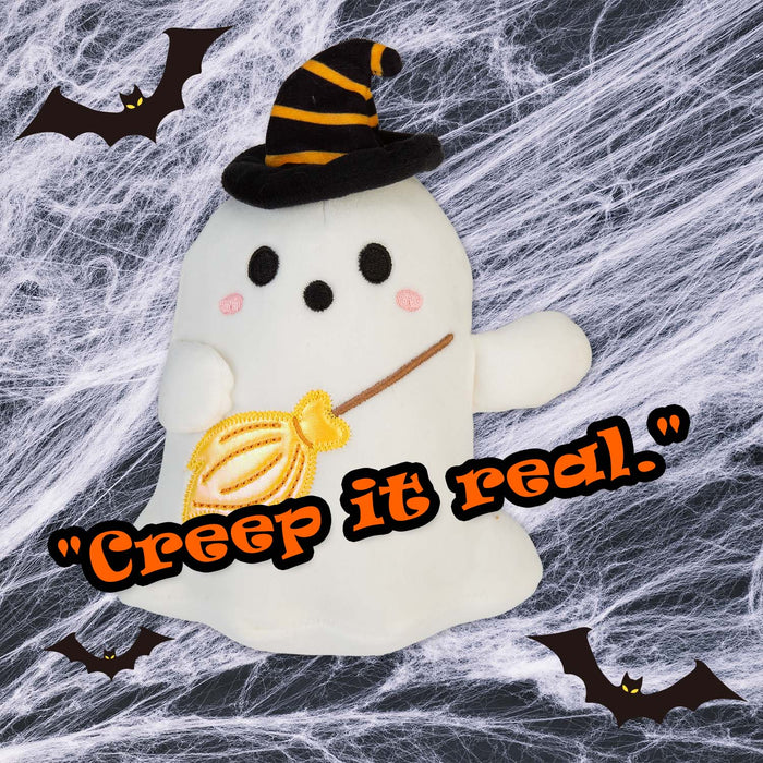 Halloween Ghost Soft Toy | 15cm | Plush Party Decoration | Balloon