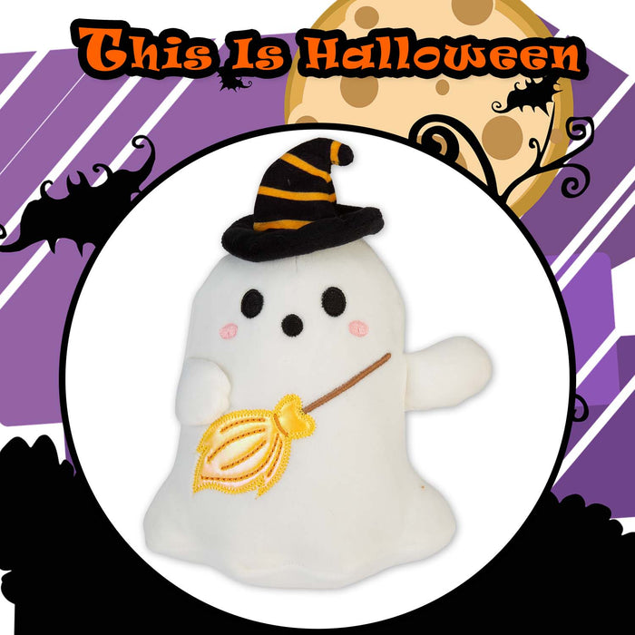 Halloween Ghost Soft Toy | 15cm | Plush Party Decoration | Balloon