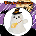 Halloween Ghost Soft Toy | 15cm | Plush Party Decoration | Balloon