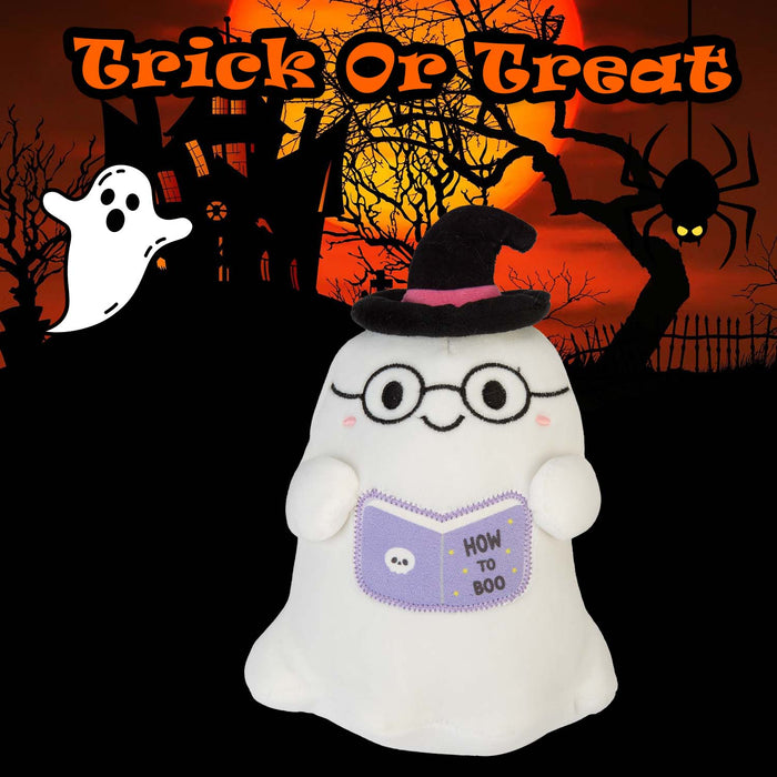 Halloween Ghost Soft Toy | 15cm | Plush Party Decoration | Book