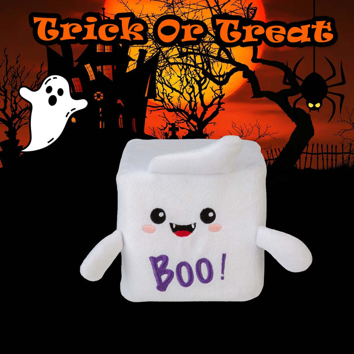 Halloween 10cm Squishy Cube Plush | Plush Party Decoration | Ghost
